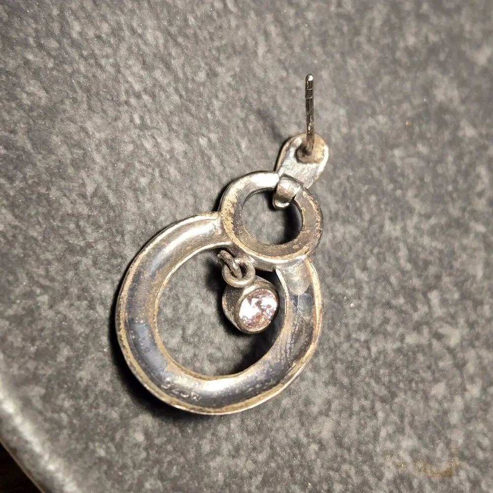 Vintage Dangly Sterling Silver Earrings